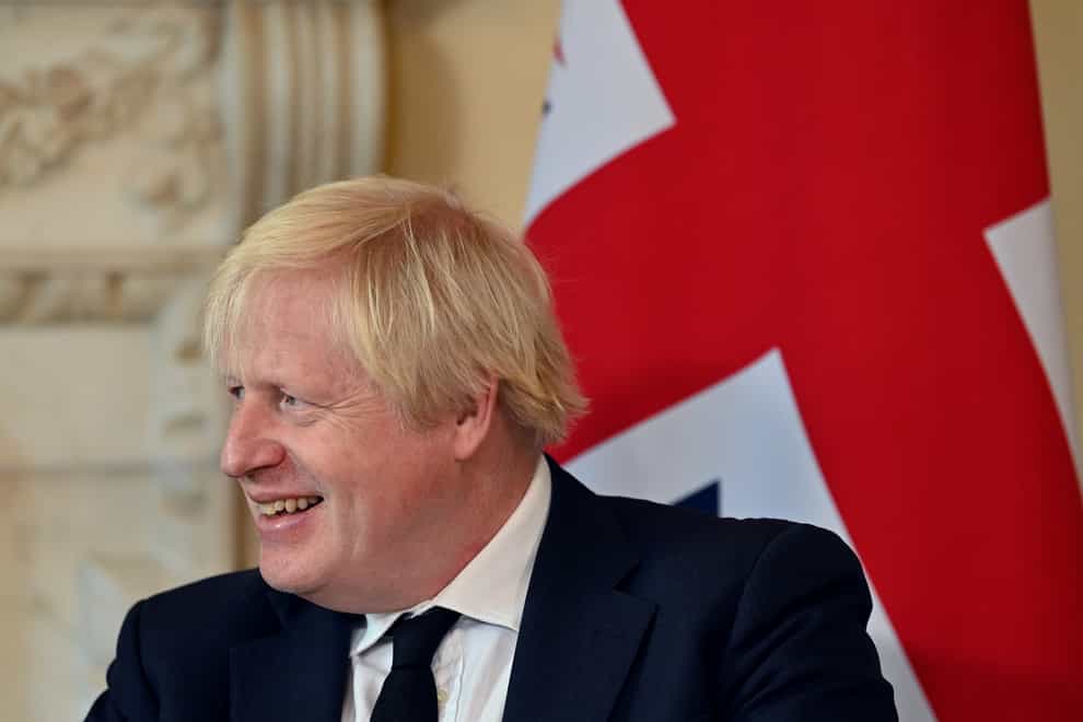 Prime Minister Boris Johnson during a meeting with the President of Israel, Isaac Herzog (not pictured), at 10 Downing Street, central London. Picture date: Tuesday November 23, 2021.