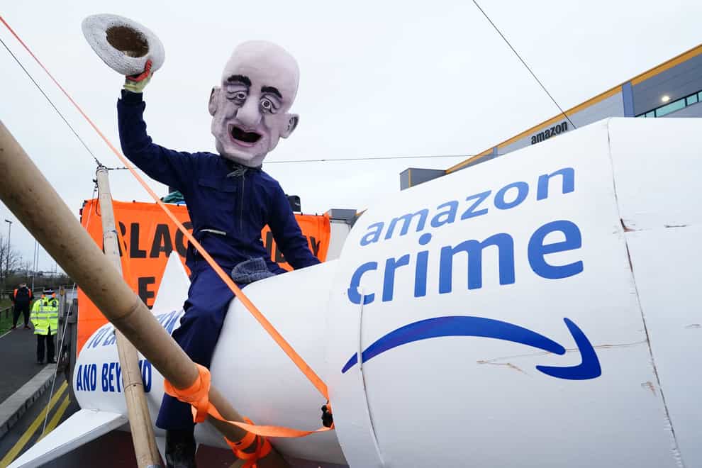 Extinction Rebellion is staging Black Friday protests at Amazon sites across the UK (Ian West/PA)