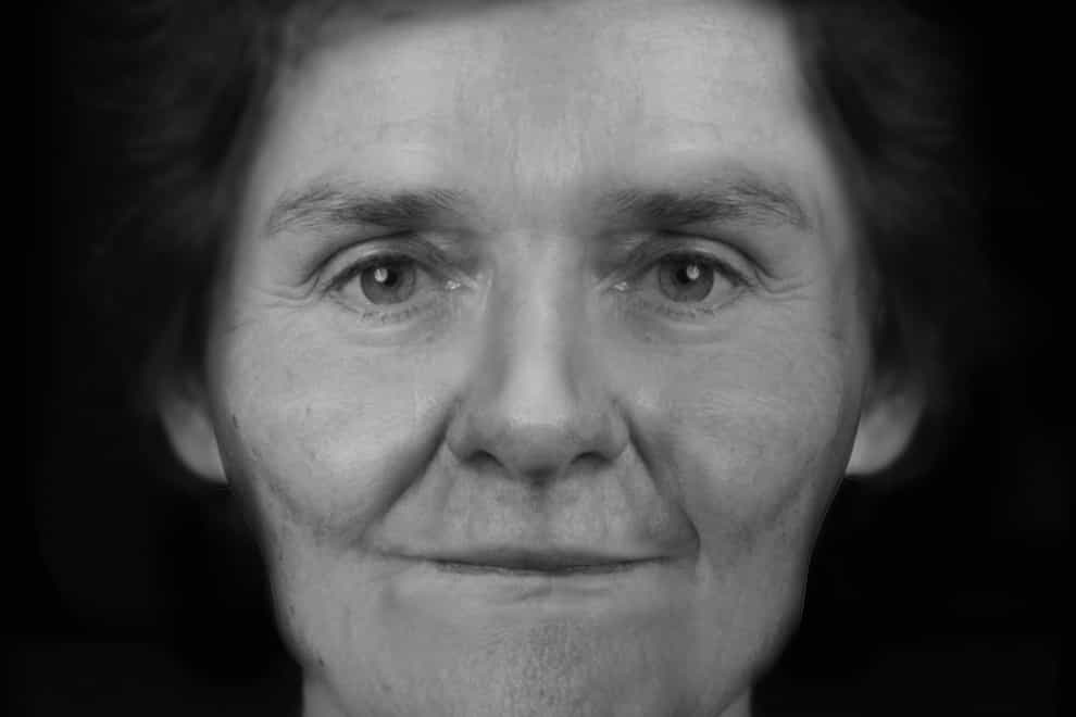 Facial reconstruction of the Port Logan woman (Police Scotland/PA)