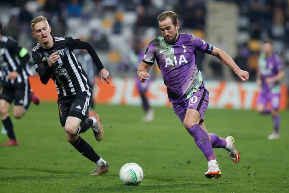 Harry Kane and Tottenham endured a tough night (AP)