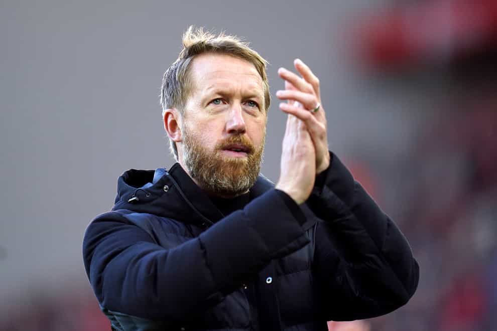 Brighton manager Graham Potter has not seen his side win a league game since mid-September (Nick Potts/PA)
