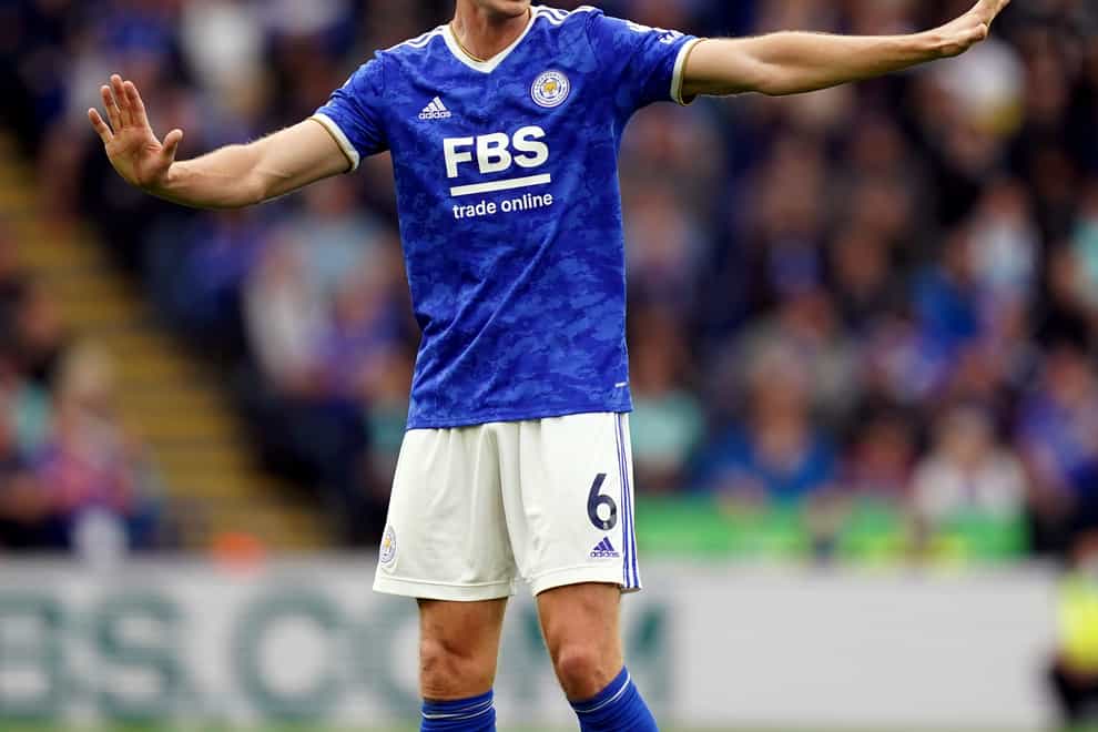 Leicester defender Jonny Evans has been nursing a thigh problem. (Mike Egerton/PA)