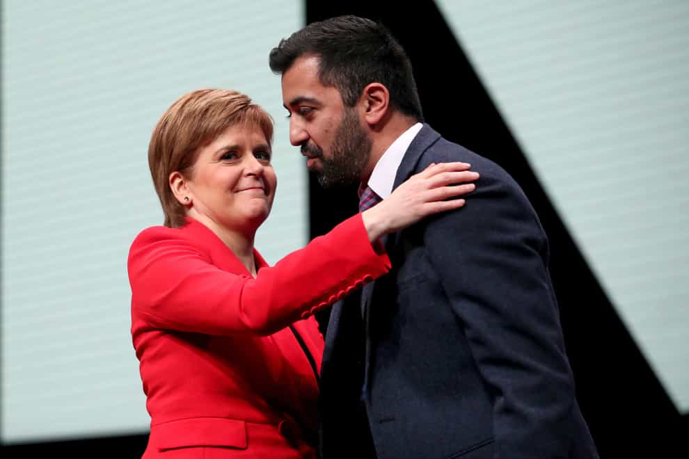 Humza Yousaf revealed his mother asked him what he had done to ‘annoy’ First Minister Nicola Sturgeon after she appointed him Health Secretary in May (Jane Barlow/PA)