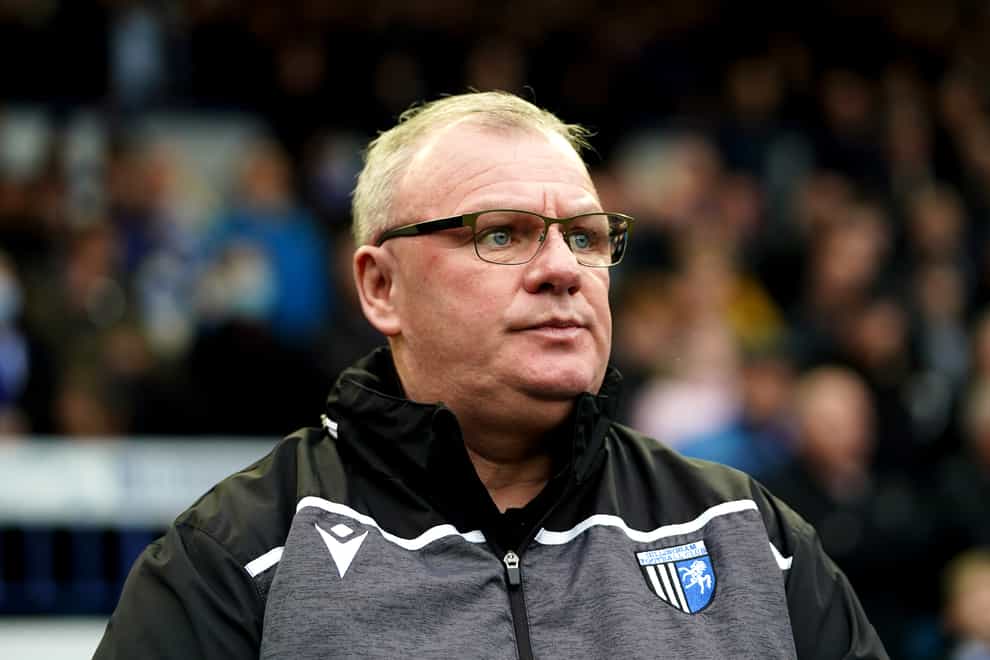 Gillingham manger Steve Evans was unhappy with the referee after his side lost to Portsmouth (Zac Goodwin/PA)