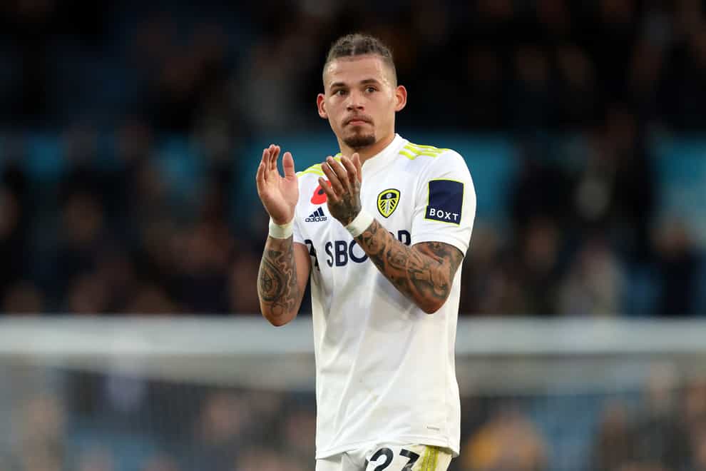 Kalvin Phillips was substituted at half-time during Leeds’ draw at Brighton on Saturday (Richard Sellers/PA)