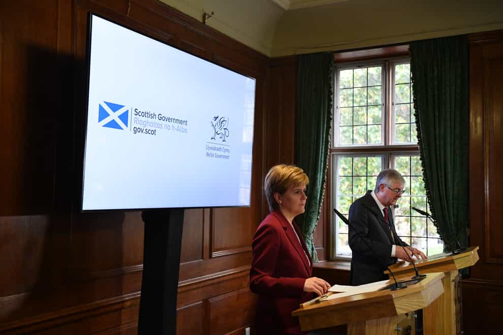 Scottish First Minister Nicola Sturgeon and Welsh First Minister Mark Drakeford have called for a Cobra meeting (Daniel Leal-Olivas/PA)