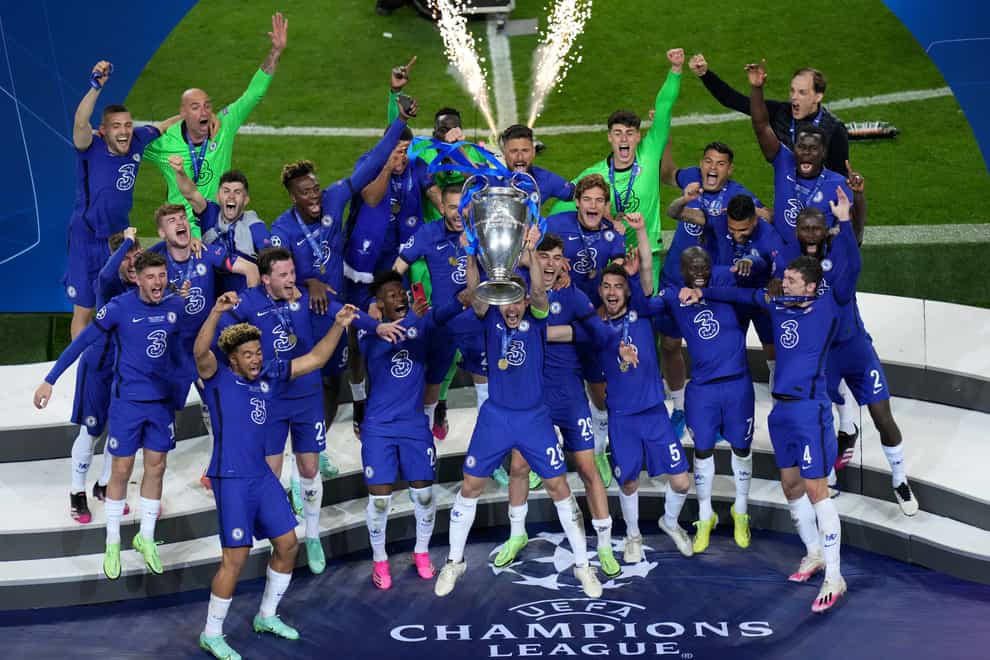 Chelsea beat Manchester City in May’s Champions League final (Adam Davy/PA)
