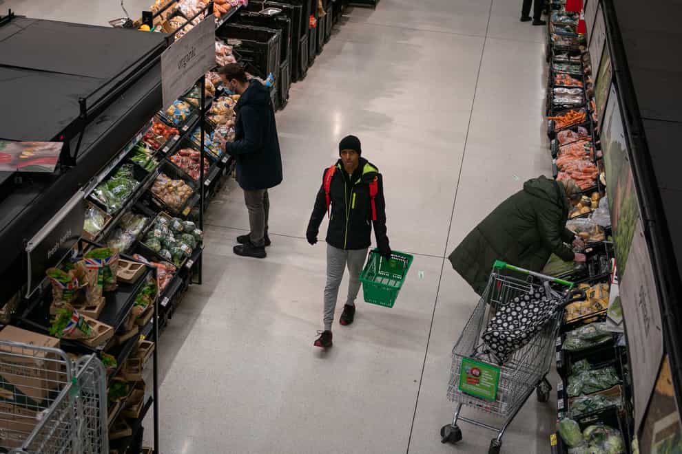 The amount of recycled content in packaging has doubled to 18% since 2018 (Aaron Chown/PA)
