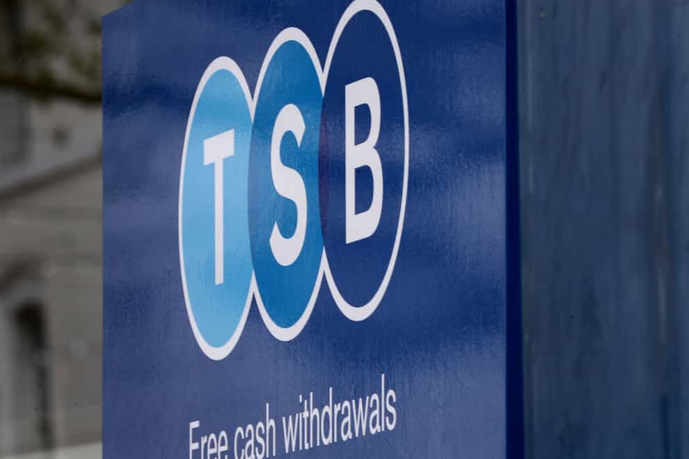 Nine in 10 customer transactions are now done online, TSB said (Gareth Fuller/PA)