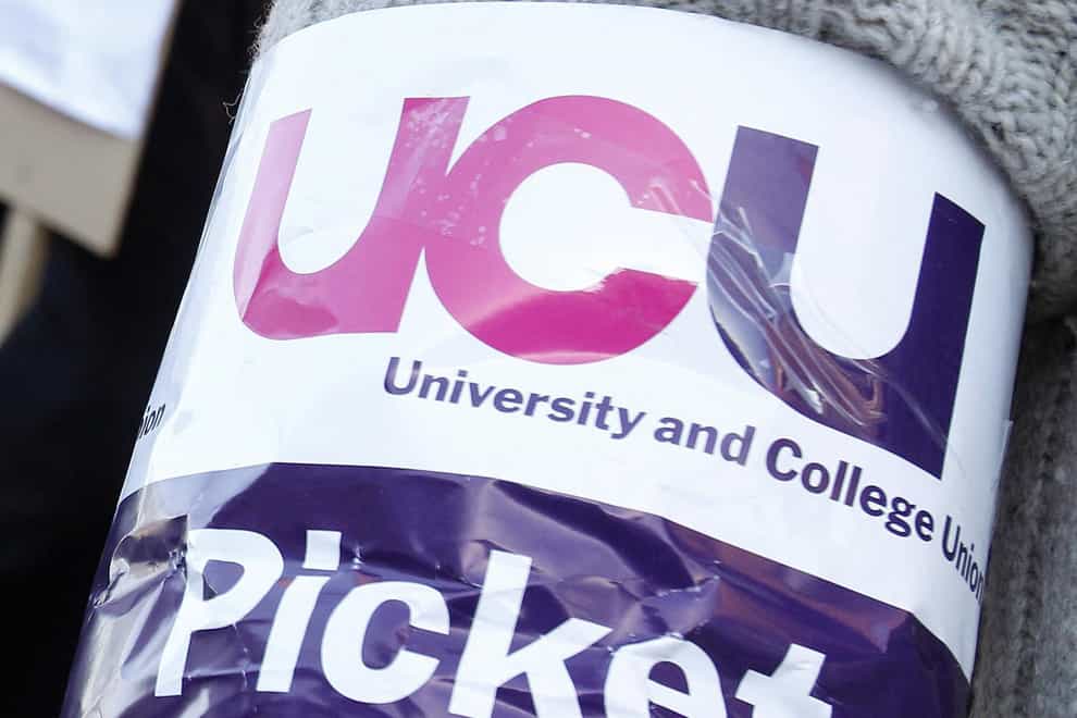 Around 50,000 UCU members are set to walk out (PA)