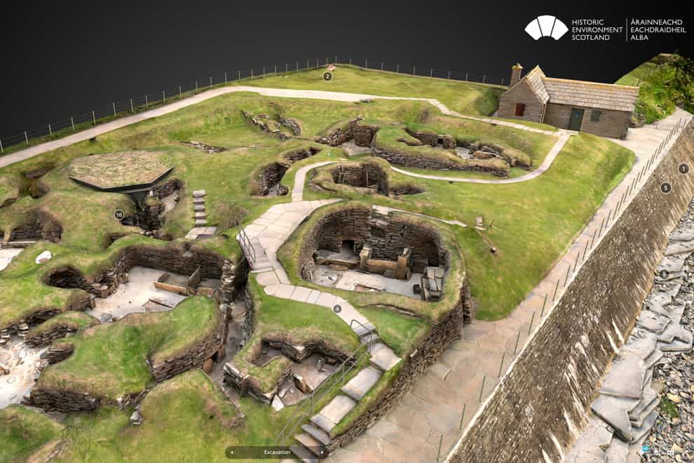 A 3D model of Skara Brae has been created (HES/PA)
