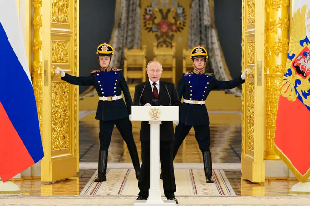 Russian president Vladimir Putin (Grigory Sysoev, Sputnik, Kremlin Pool Photo via AP)