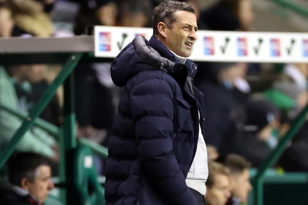 Hibernian manager Jack Ross is encouraged by the way his team is playing. (Steve Welsh/PA)