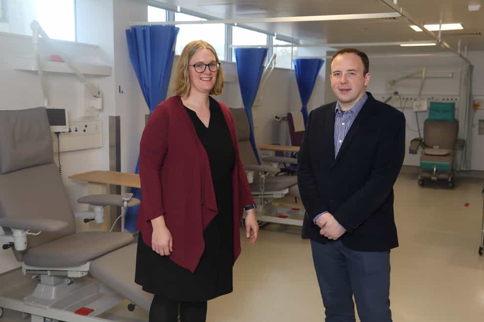 Dr Michelle Canavan, consultant stroke physician at Galway University Hospitals and Professor Andrew Smyth, professor of clinical epidemiology at NUI Galway(NUI Galway/PA)