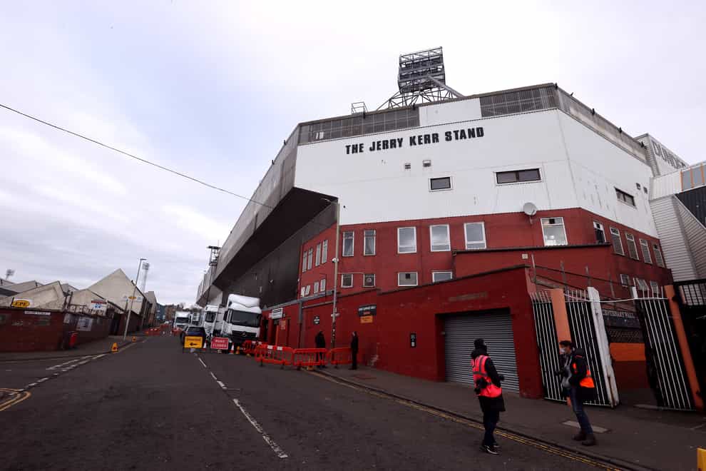The Jerry Kerr Stand ahead of the Scottish at Tannadice will be closed (Jeff Holmes/PA)