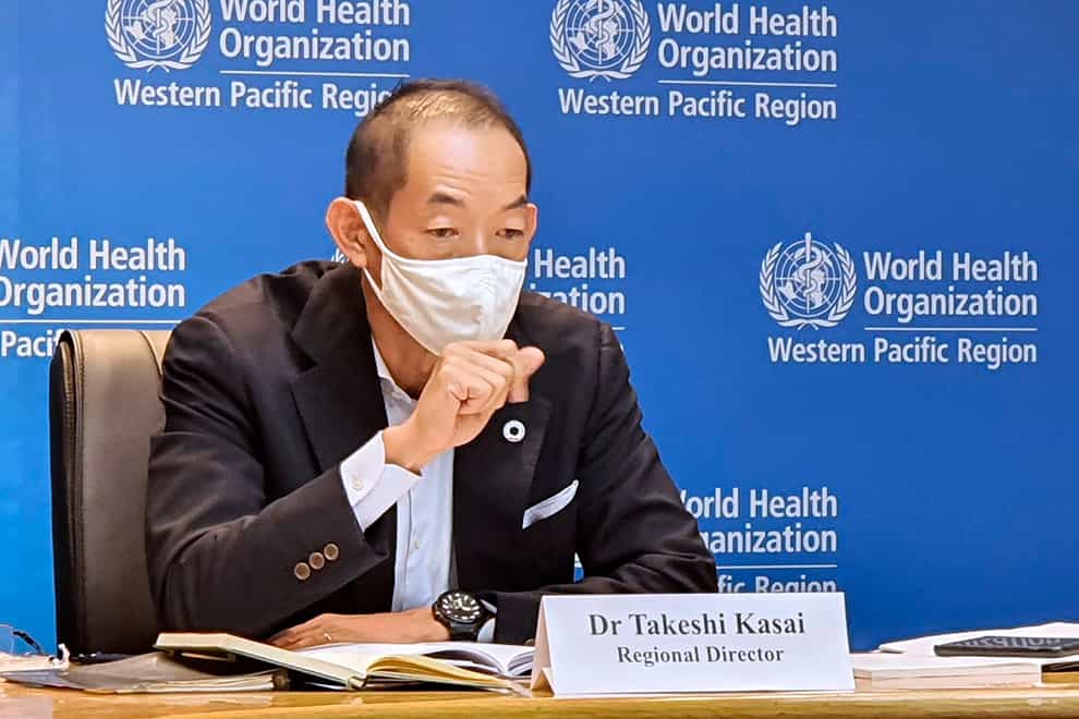 WHO regional director for the Western Pacific Dr Takeshi Kasai (WHO/AP)