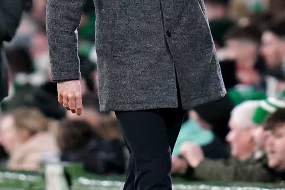 Robbie Neilson was frustrated and proud at Celtic Park (Jane Barlow/PA)