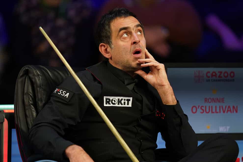 Ronnie O’Sullivan crashed out of the UK Championship in York (Mike Egerton/PA)