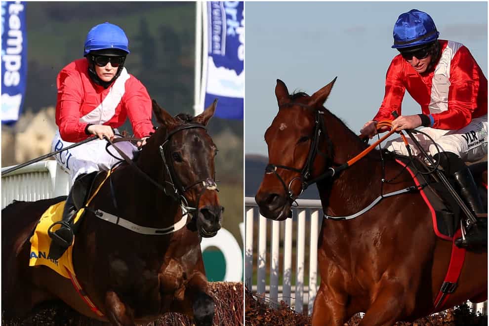 Allaho (left) and Envoi Allen will do battle in the John Durkan Memorial Punchestown Chase (Michael Steele/Brian Lawless/PA)