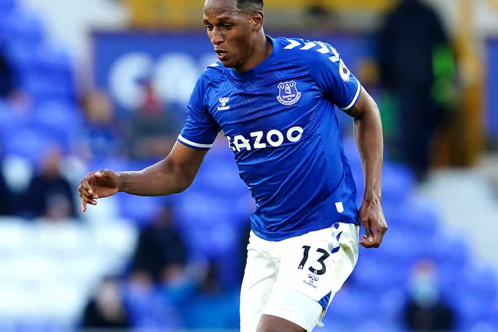 Everton defender Yerry Mina is close to a return after injury (Jon Super/PA)