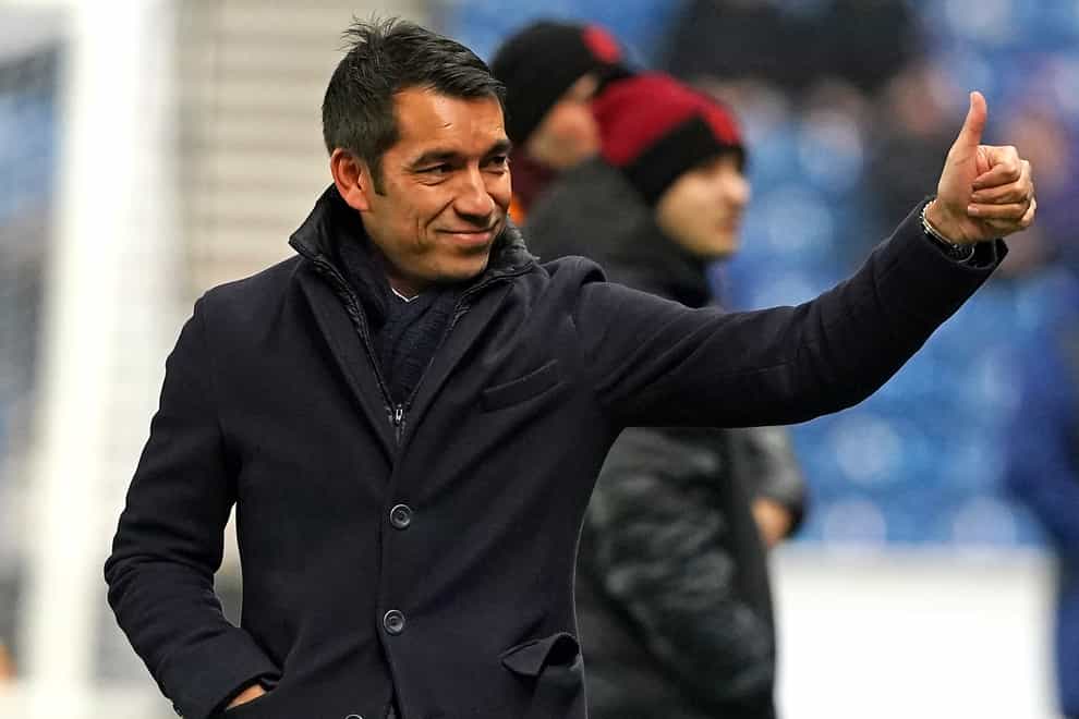 Rangers manager Giovanni van Bronckhorst has now won all four matches in charge (Andrew Milligan/PA)