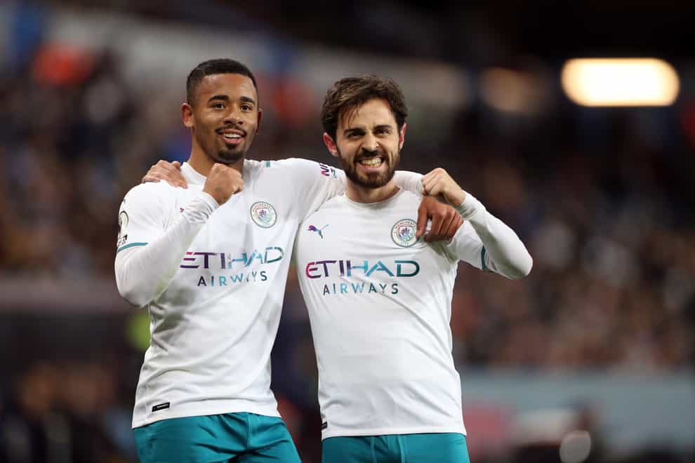 Bernardo Silva (right) scored twice for Manchester City (Bradley Collyer/PA)
