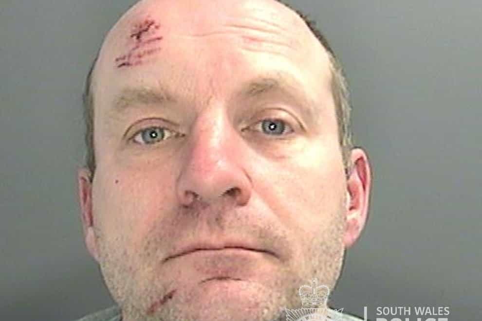 Stephen Gibbs was jailed for 18 years for knifing his partner in the face (South Wales Police/PA)