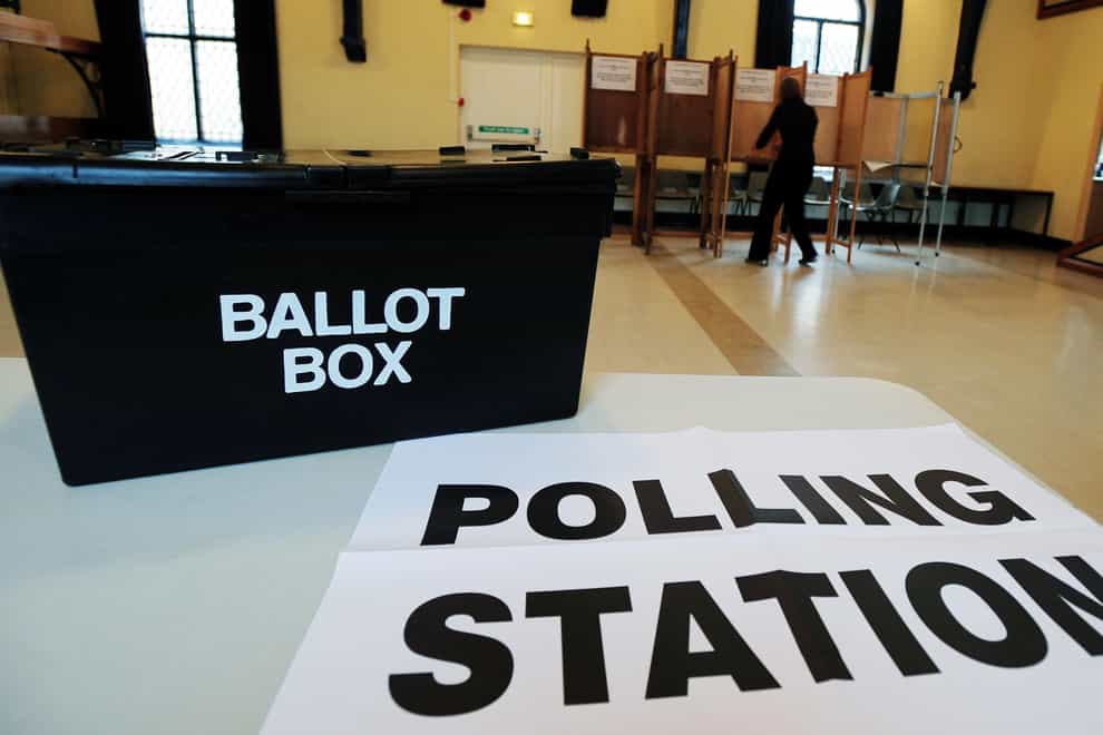 A ballot box at a polling station. Electoral Commission chair John Pullinger has said proposed reforms to election law are a ‘threat’ to the commission’s independence. (Rui Vieira/PA)