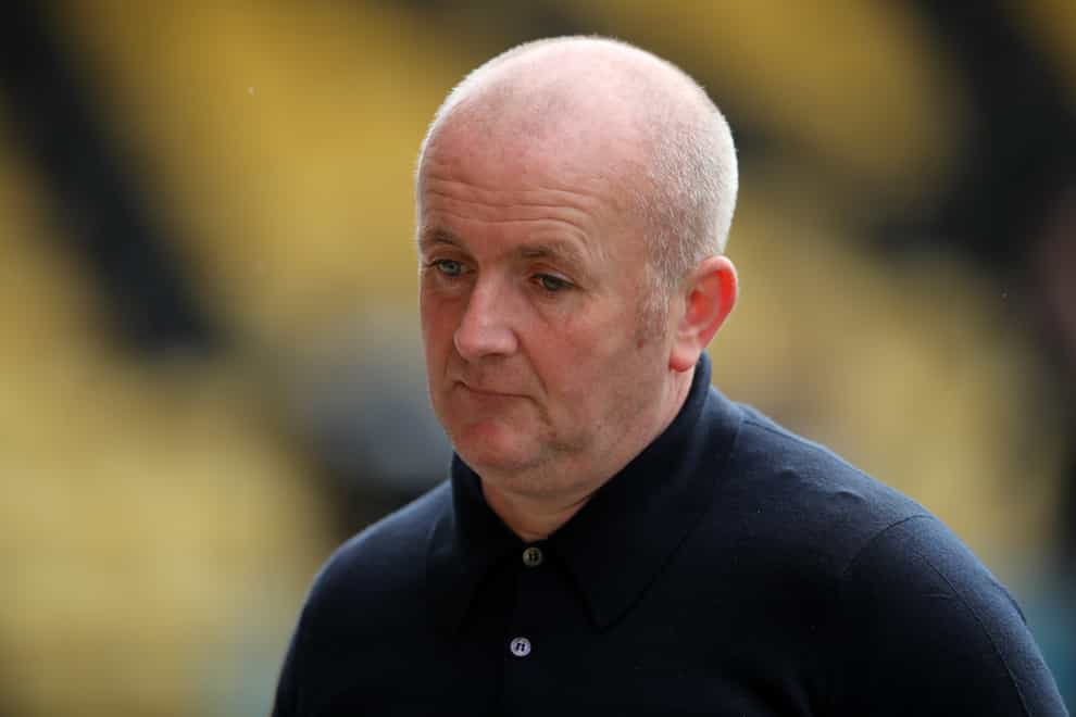 Livingston manager David Martindale is frustrated with recent decisions against his team. (Jane Barlow/PA)