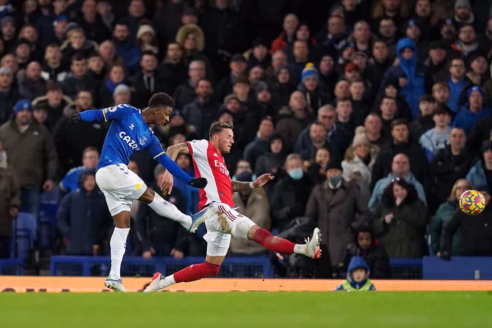 Demarai Gray’s stunner sealed Everton’s victory (Martin Rickett/PA)