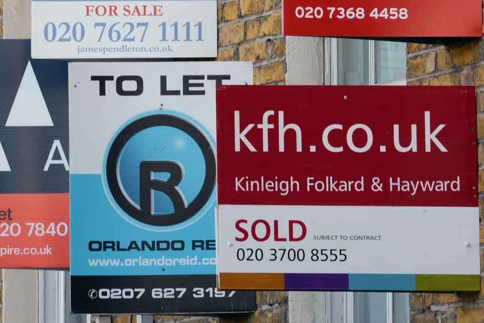 The average UK house price has increased by £1,691 per month since the UK first entered lockdown in March 2020, according to Halifax (Anthony Devlin/PA)