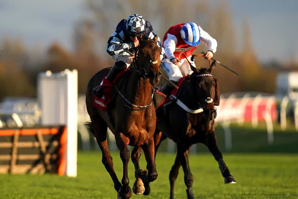 The participation of Thomas Darby (left) in the Long Walk Hurdle is in the air (Adam Davy/PA)