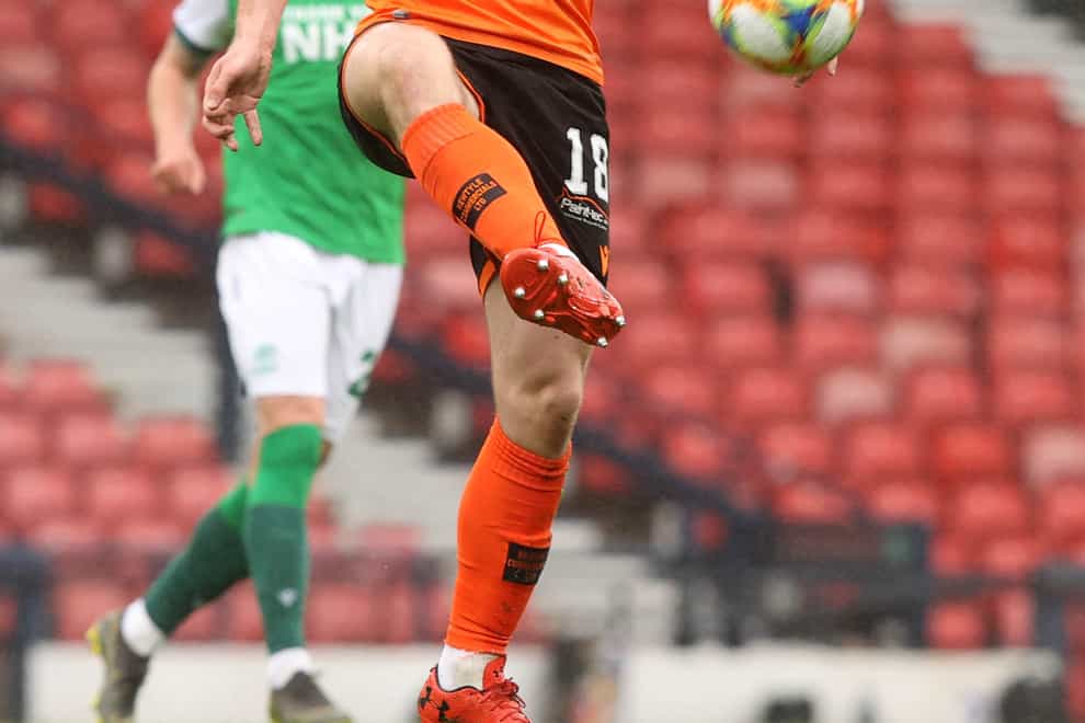Dundee United midfielder Calum Butcher faces a three-match ban (Jeff Holmes/PA)