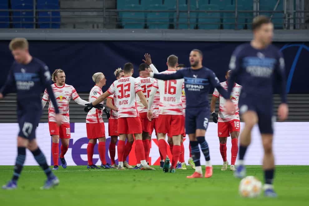 RB Leipzig beat Manchester City (DPA via PA Wire)