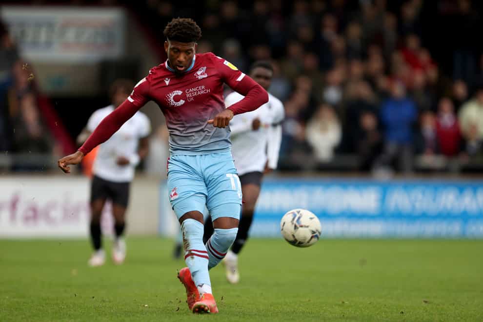 Myles Hippolyte was on target for Scunthorpe (Richard Sellers/PA)