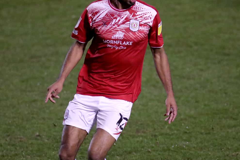 Mikael Mandron scored twice for Crewe (Simon Marper/PA)