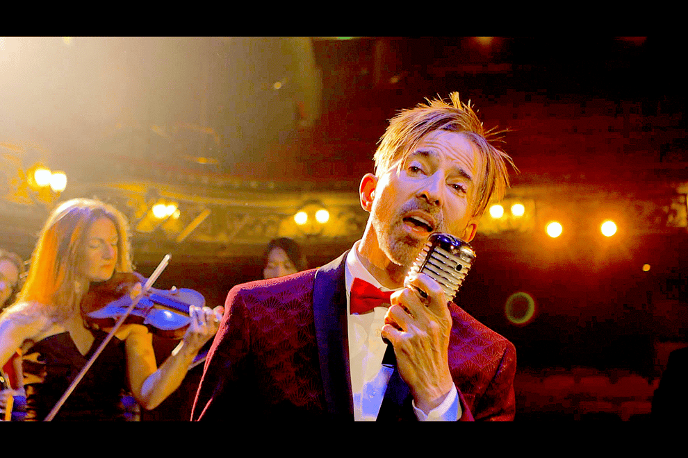 Limahl in his Christmas single video (Christopher Music/PA)