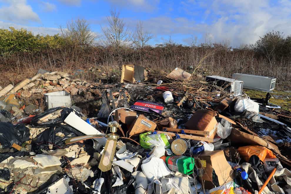 Incidents of fly-tipping surged over lockdown (Gareth Fuller/PA)