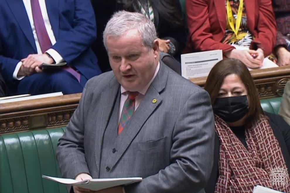 SNP Westminster leader Ian Blackford speaks during Prime Minister’s Questions (House of Commons/PA)