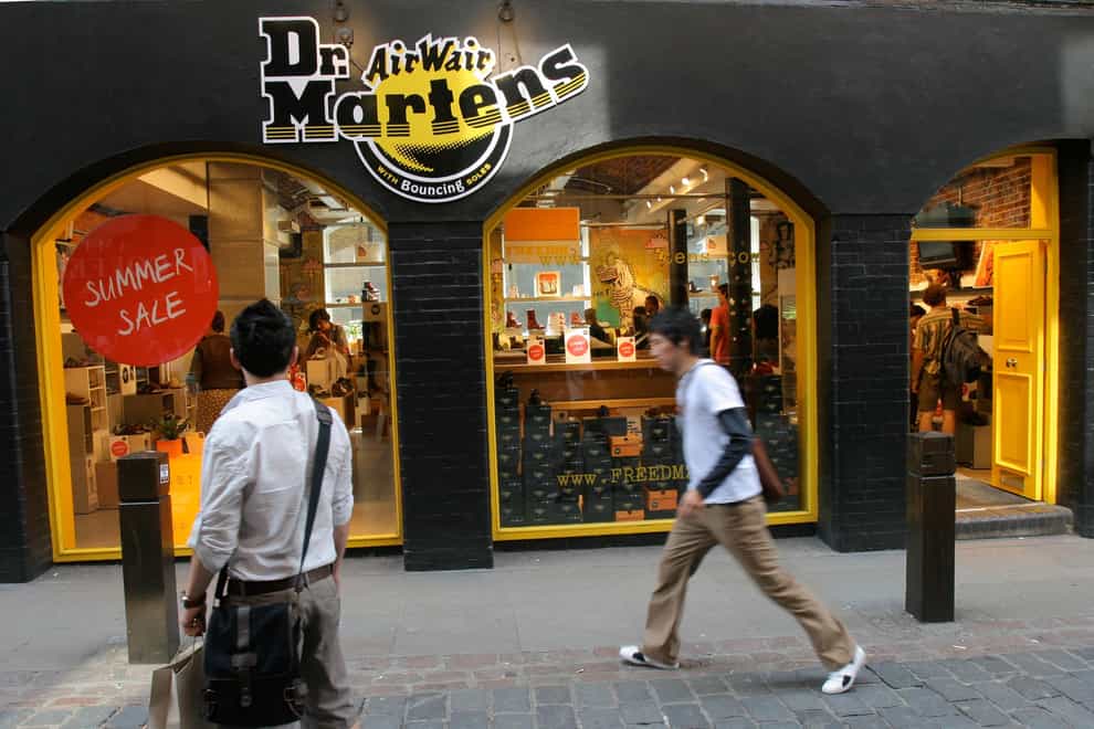 Dr Martens is pleased with its Christmas preparations (PA)