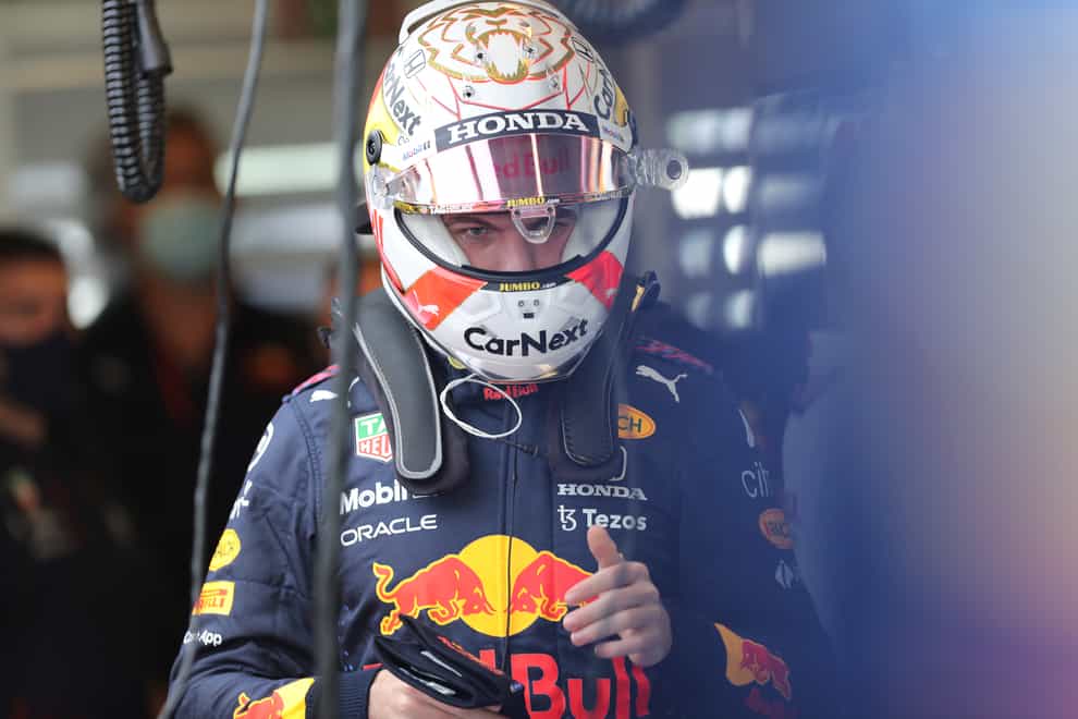 Max Verstappen set the fastest time in first practice for the season-ending Abu Dhabi Grand Prix (Kamran Jebreili/AP).