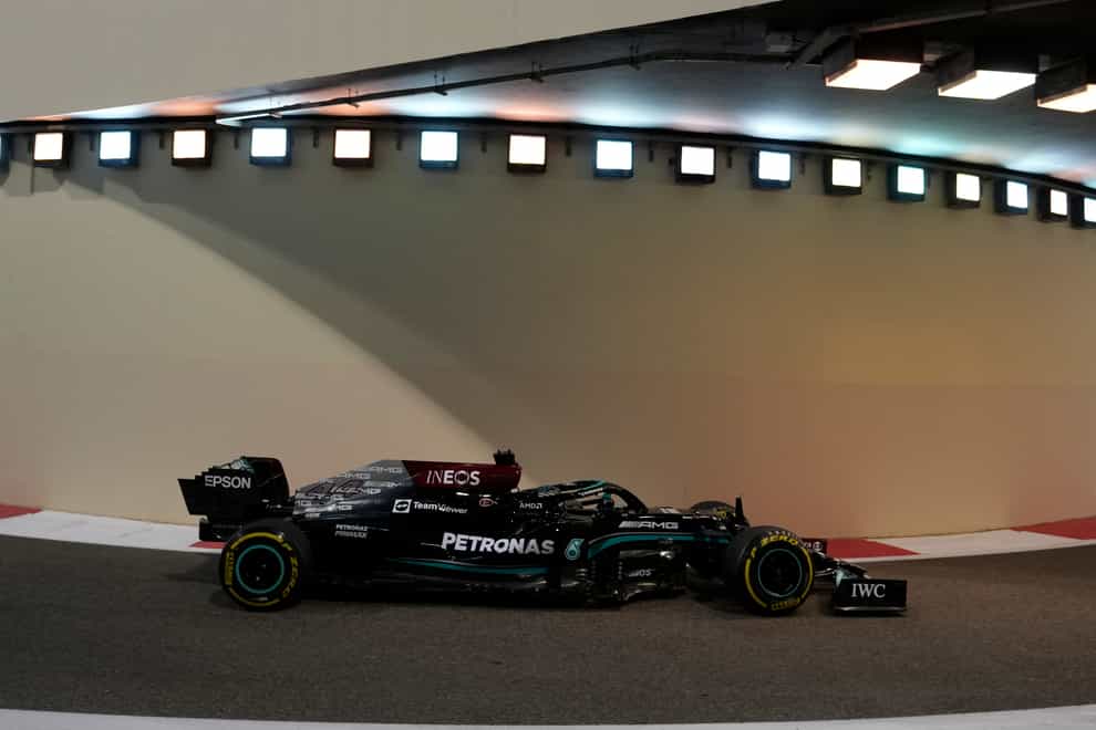 Lewis Hamilton was fastest in second practice for the Abu Dhabi Grand Prix (Hassan Ammar/AP).