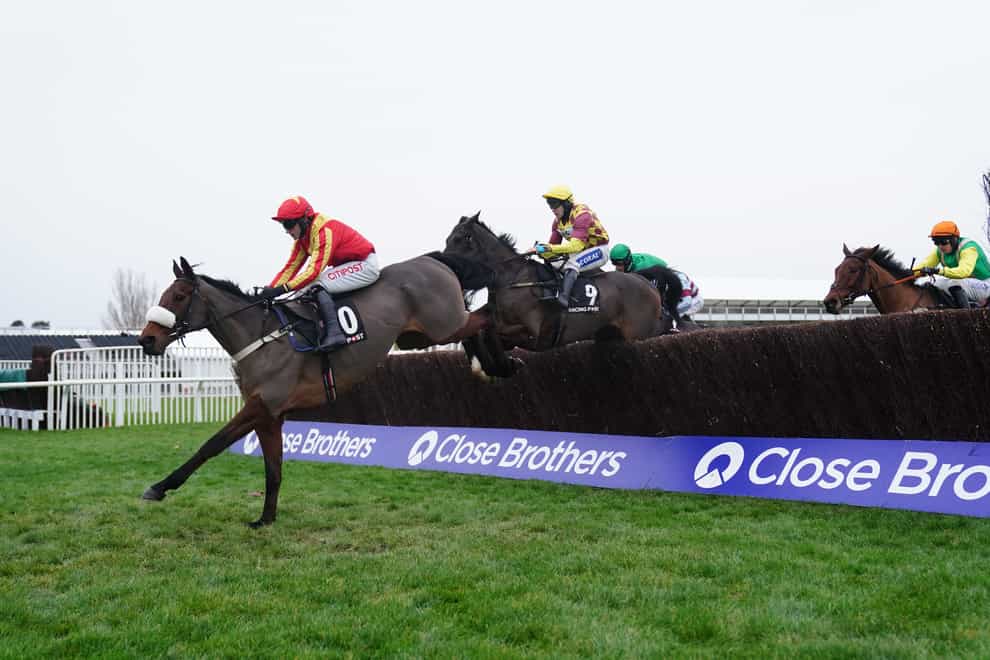 Coole Cody (left) on his way to winning the Racing Post Gold Cup at Cheltenham (David Davies/PA)