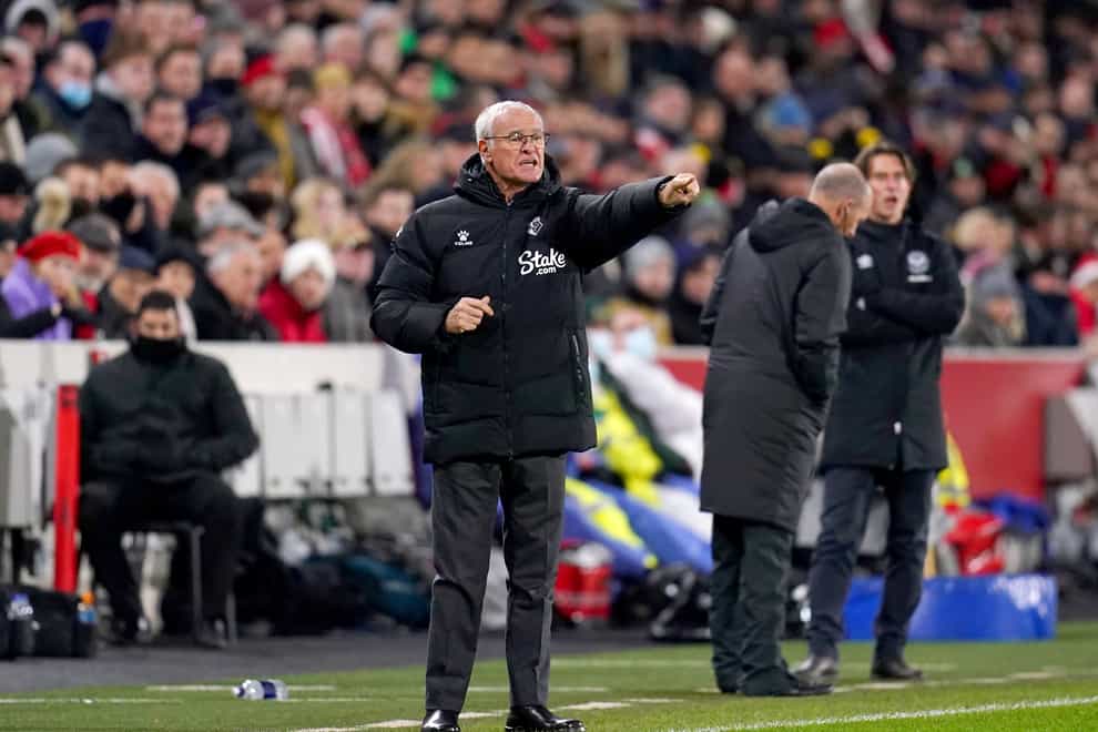 Claudio Ranieri’s Watford lost at Brentford (John Walton/PA)