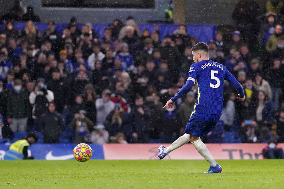 Jorginho held his nerve for Chelsea (Adam Davy/PA)