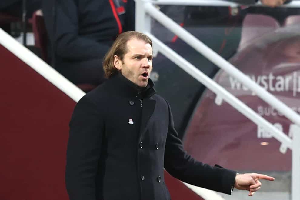 Hearts manager Robbie Neilson felt his side let Rangers off the hook. (Jeff Holmes/PA)