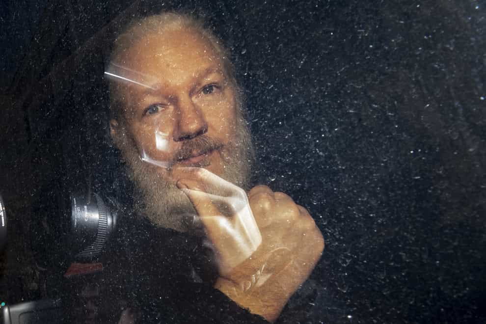 Julian Assange suffered a mini stroke, his partner said (Victoria Jones/PA)