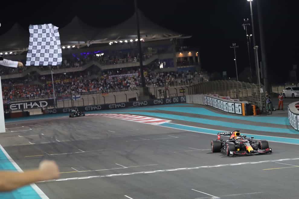 Max Verstappen had a good day in Abu Dhabi (AP)