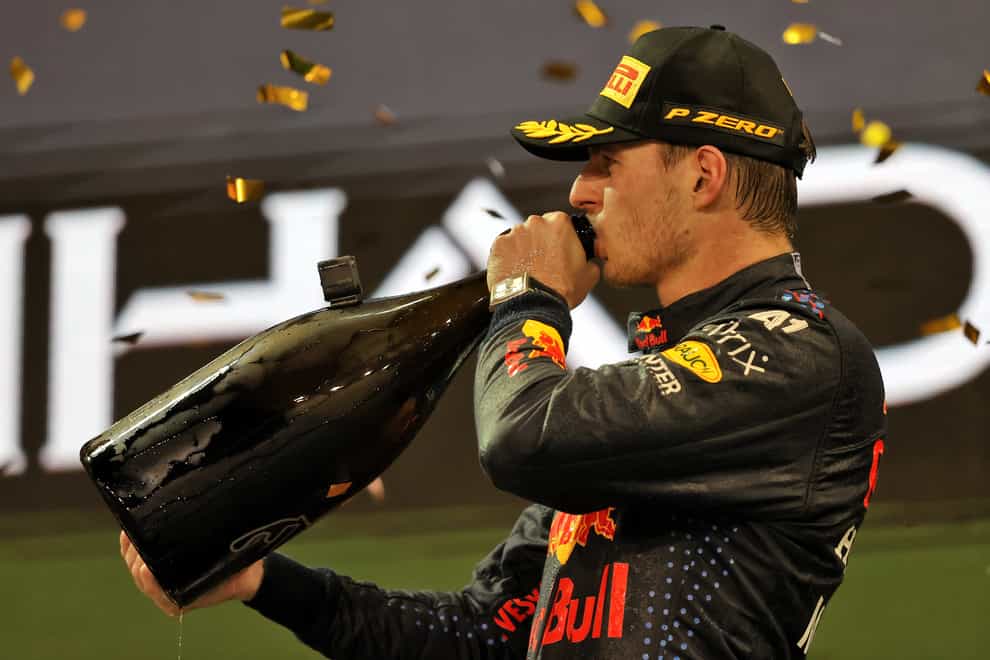 Max Verstappen celebrated after clinching his maiden F1 title (PA Wire)