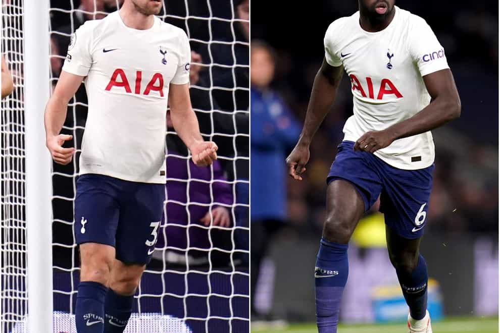 Ben Davies, left, and Davinson Sanchez are highly recommended if Tottenham’s game goes ahead (John Walton/PA)